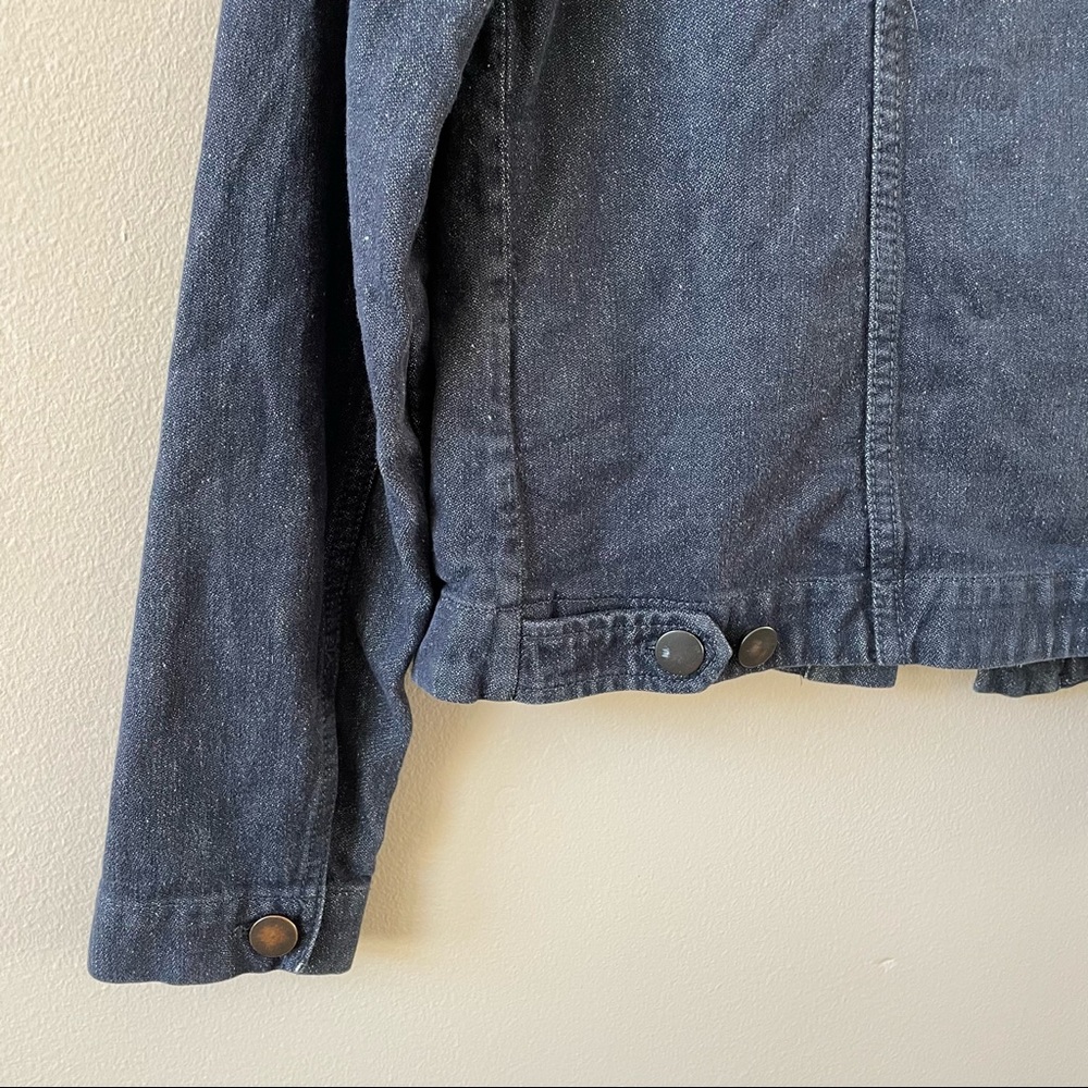 ❤️SOLD❤️ NAU KUSH HEMP-COTTON BLUE JEANS STYLE JACKET XS - Picture 8 of 11